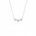 Collana Donna Liu Jo Argento 925 Pendente Cuori Zirconi Bianchi