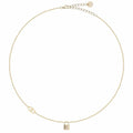 Collana Donna Liu Jo Argento 925 Dorato Lucchetto Zirconi Bianchi