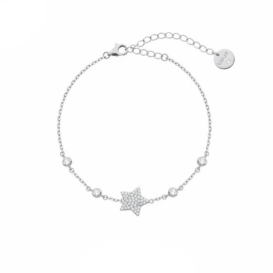 Bracciale Donna Liu Jo Argento 925 Stella Zirconi Bianchi