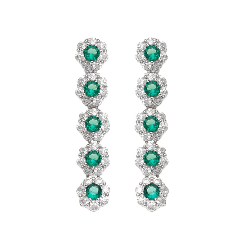 501048O - Orecchini rodiati con cubic zirconia