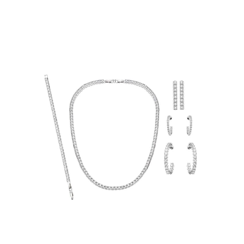 501164O-2 - Rhodium-plated earrings with cubic zirconia