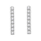 501164O-2 - Rhodium-plated earrings with cubic zirconia