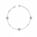 Bracciale Donna Liu Jo Argento 925 Cuori Zirconi Bianchi
