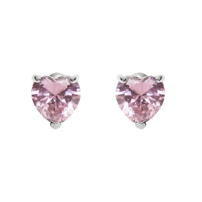 Orecchini Donna Ottaviani Cuore Zirconi Rosa 501223O