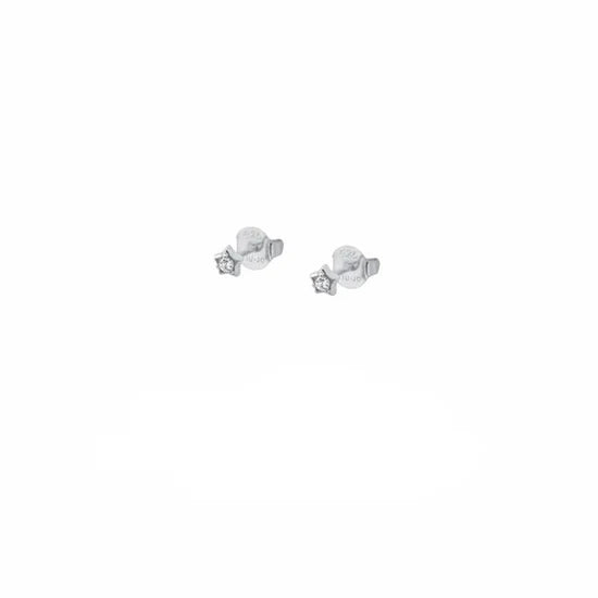 Orecchini Donna Liu Jo Argento 925 Stella Zirconi Bianchi