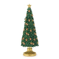 Green Tree with Pine Cones 13 cm H.38 Christmas Red