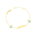 Bracciale baby con ancora