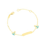 Bracciale baby con ancora