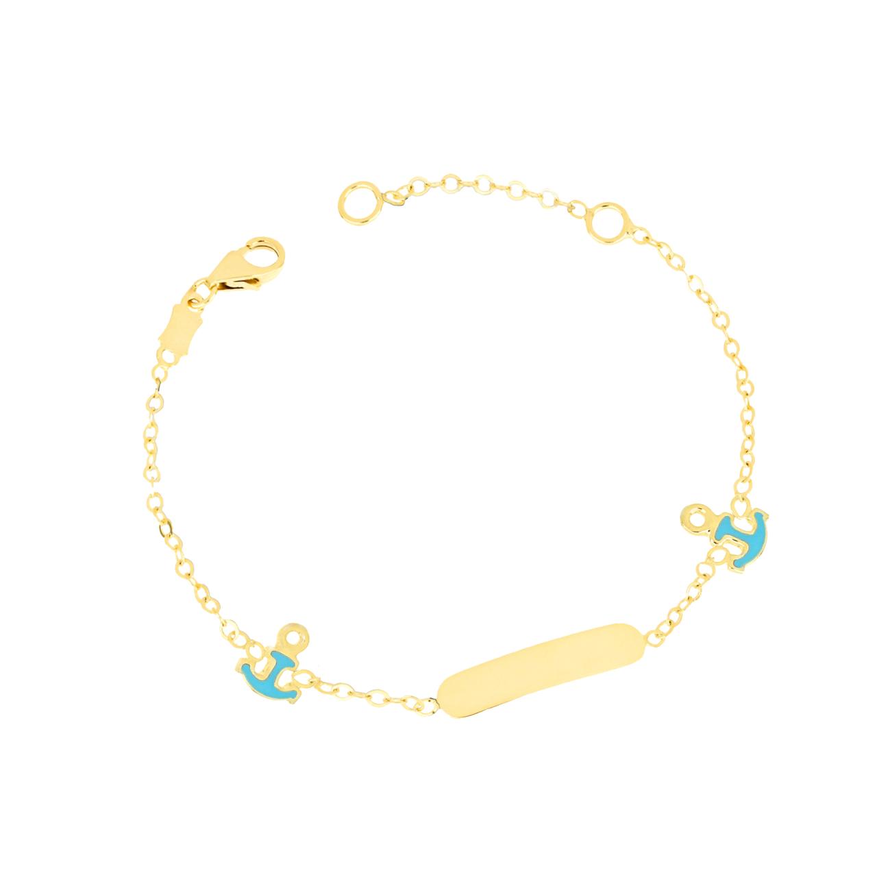 Bracciale baby con ancora