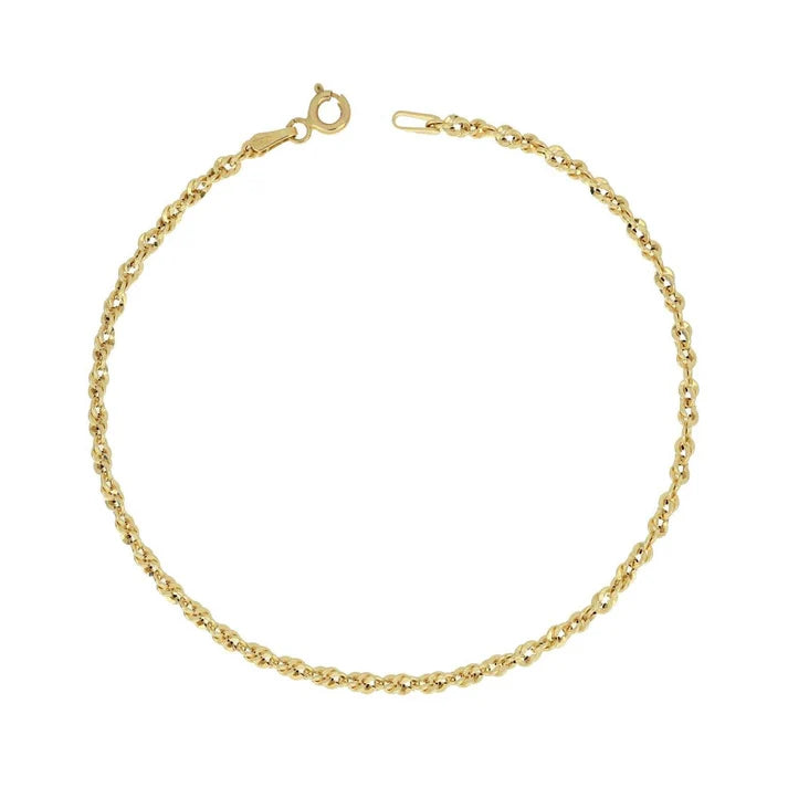 Bracciale Corda in Oro Giallo 375 (9kt)