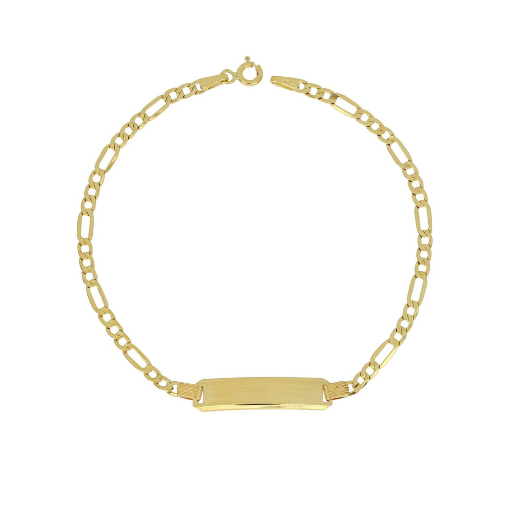 Bracciale con targhetta in oro 9kt