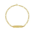 Bracciale con targhetta in oro 9kt
