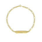 Bracciale con targhetta in oro 9kt
