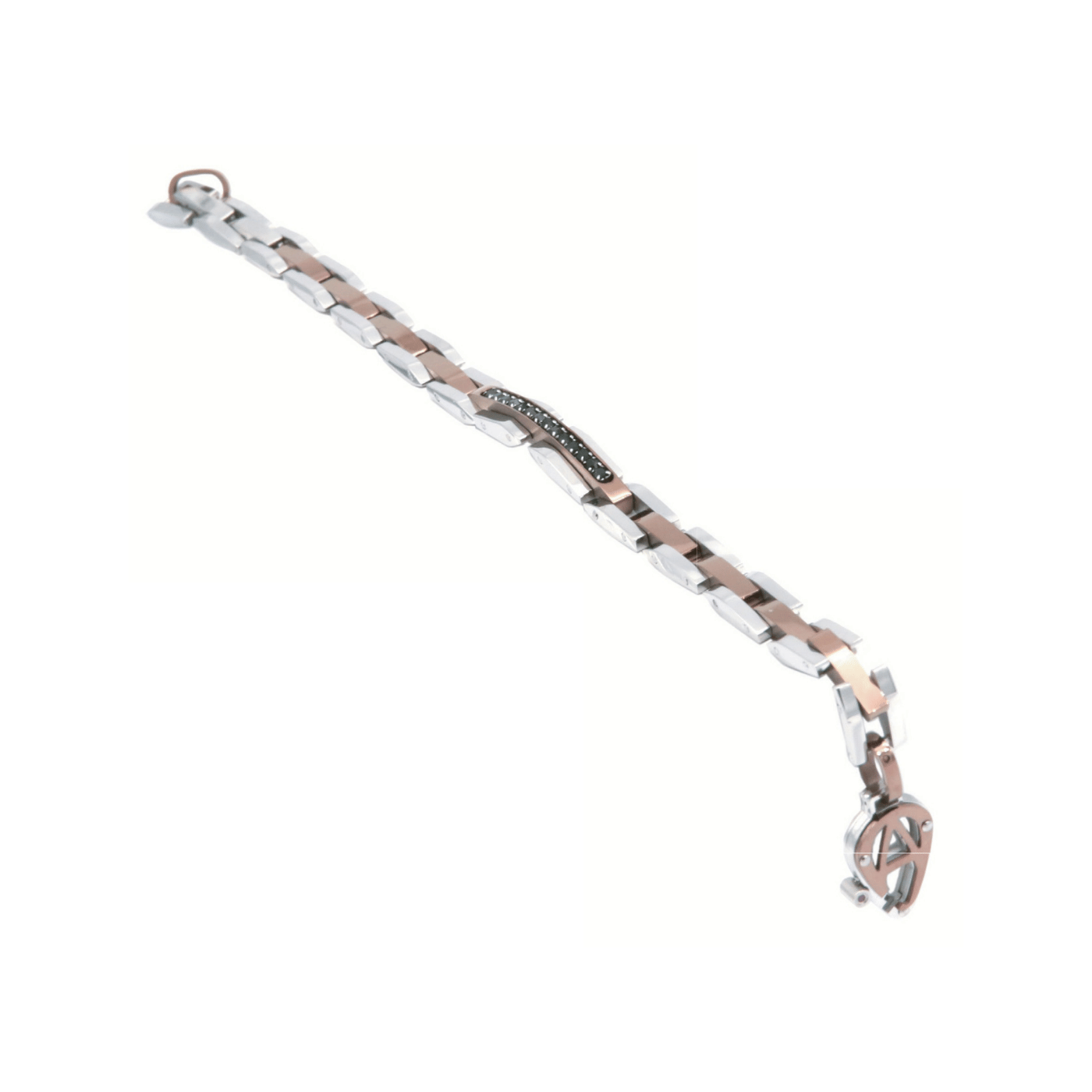 Trapezio Trapezio Bracciale Argento Coffee Sto St
