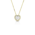 Collana Magic con zircone e contorno di micro-zirconi bianchi
