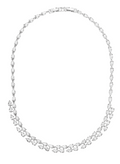 Collana rodiata con cubic zirconia
