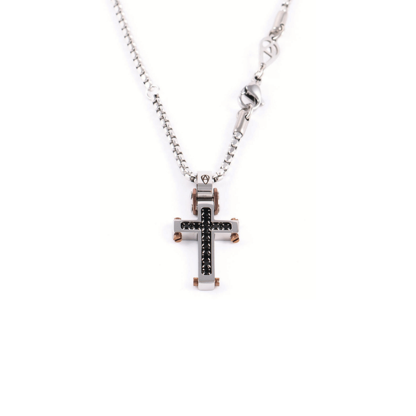 Binario Binario Croce Argento Coffee Pietra St