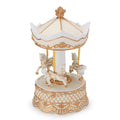 Carosello Carillon con Cavalli ø12,5 H.23cm Bianco Natale