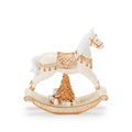 Rocking Horse 14x3.5x14cm White Christmas