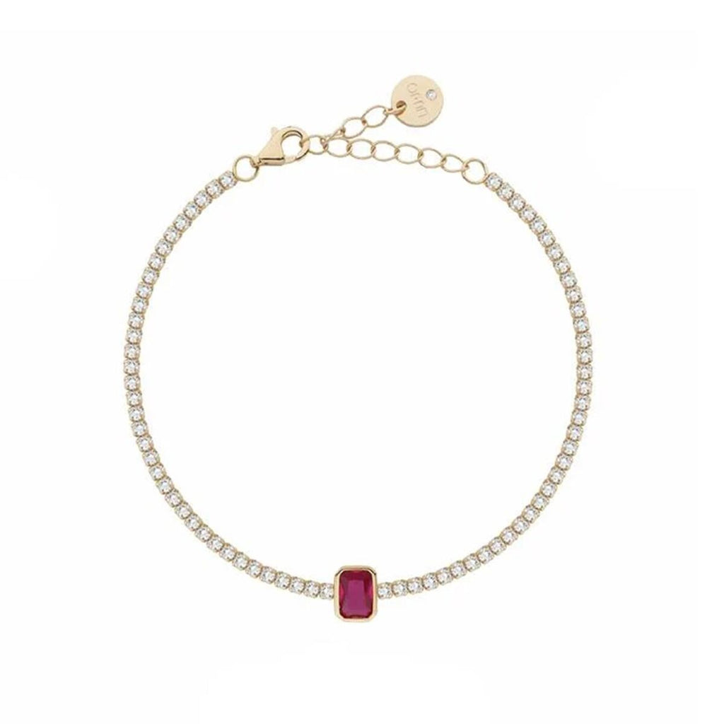 Bracciale Donna Liu Jo Argento 925 Dorato Tennis Zircone