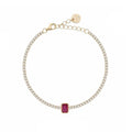 Bracciale Donna Liu Jo Argento 925 Dorato Tennis Zircone