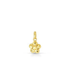 Ciondolo fiore diamantato in oro 9kt