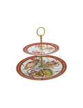 Porcelain stand with a play of lights, gold-plated, satin-metal rod, 8029722896984 (Pre-Order Product)