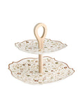 Party Time Porcelain Natural Bamboo Cake Stand 8029722532929 (Pre-Order Product)