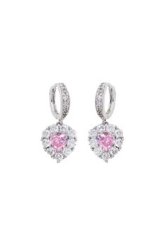 orecchini rodiati con cubic zirconia