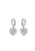 orecchini rodiati con cubic zirconia