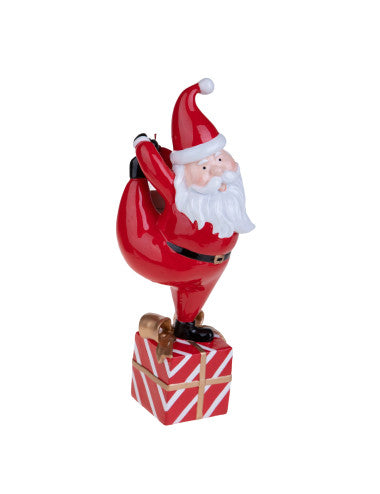 babbo-natale-ginnasta-resina-8029722801810(Prodotto da Pre-Ordinare)