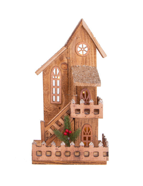 BAITA ORO C/10 LED LEGNO