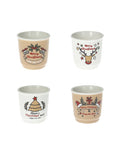 Gingerbread Cup Set of 4, New Bone China, 8029722800592 (Pre-Order Product)
