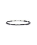 Bracciale agata nera ed ematite