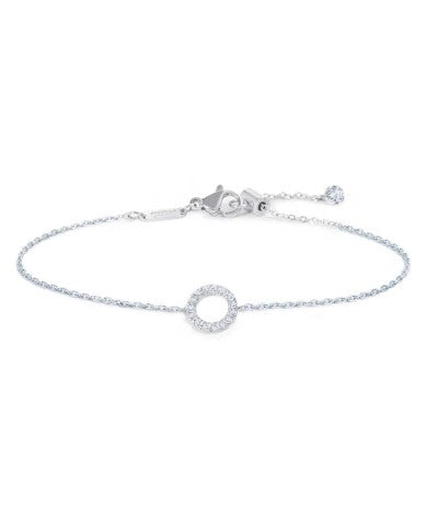 Bracciale cerchio con zirconi bianchi