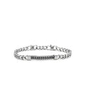 Bracciale grumetta con zirconi centrali