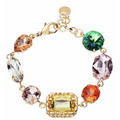 501107C - Rhodium-plated necklace with cubic zirconia