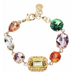 501107C - Rhodium-plated necklace with cubic zirconia