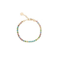 BRACCIALE OTTAVIANI Placcato DORATO Con Cristalli Colorati 501005B