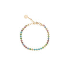 BRACCIALE OTTAVIANI Placcato DORATO Con Cristalli Colorati 501005B