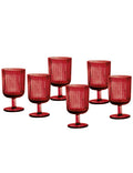 calice-plisse-rosso-set-6-pz-vetro-8029722515328(Prodotto da Pre-Ordinare)