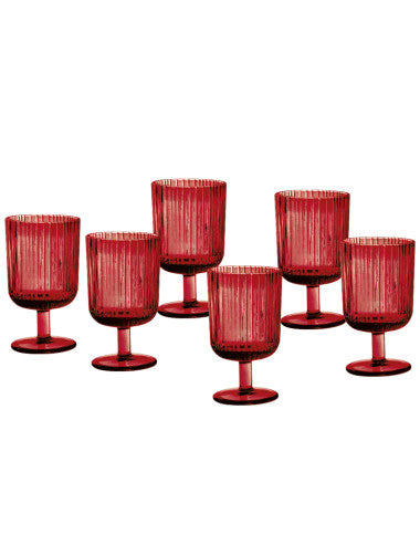 calice-plisse-rosso-set-6-pz-vetro-8029722515328(Prodotto da Pre-Ordinare)