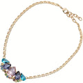 501167C - Gold-plated necklace with crystals