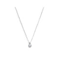 Collana catena cutting cross zircone centrale 4,25mm