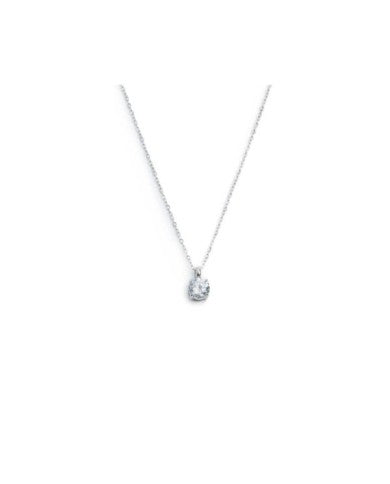 Collana catena cutting cross zircone centrale 5,25mm