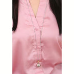 NANAN Pendente Ag 925 con sfera in metallo