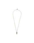 Collana con croce pendente con zirconi
