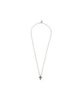 Collana con croce pendente con zirconi