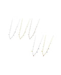Collana con zirconi e sfere