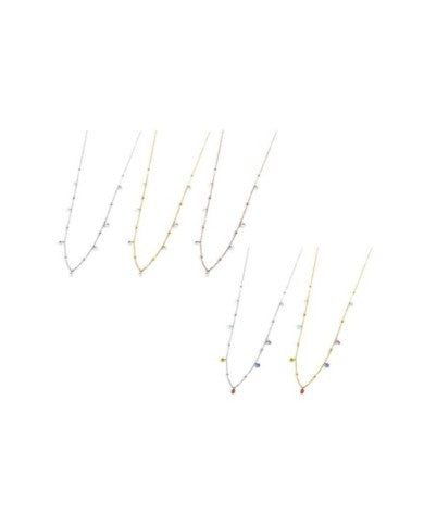 Collana con zirconi e sfere